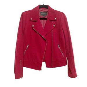 Banana Republic Wool Blend Motorcycle Jacket Coat